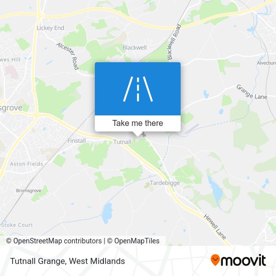 Tutnall Grange map