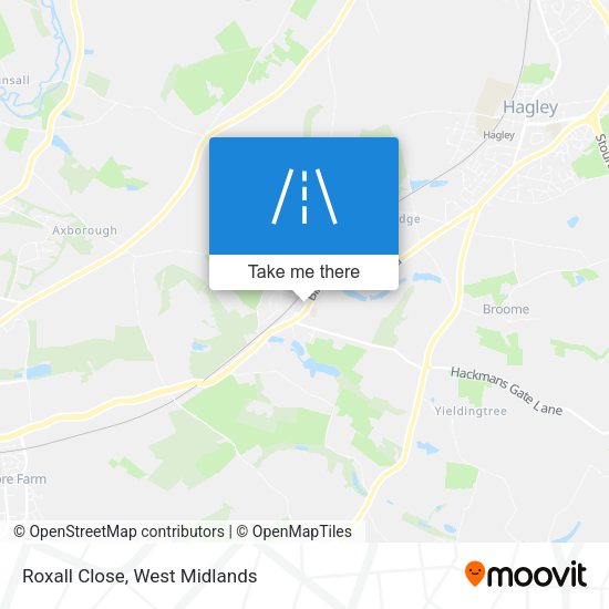Roxall Close map