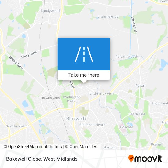 Bakewell Close map