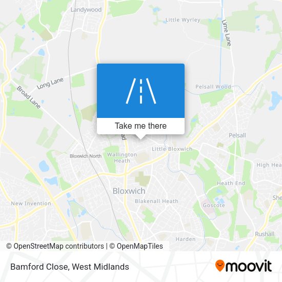 Bamford Close map