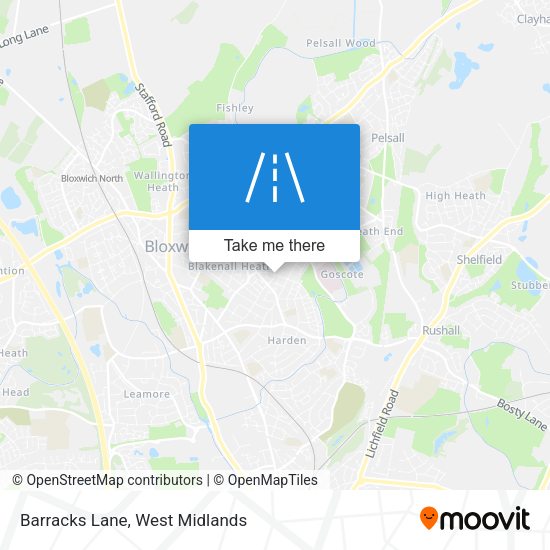 Barracks Lane map