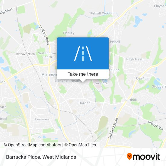 Barracks Place map