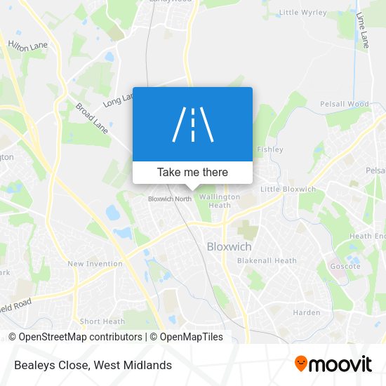 Bealeys Close map