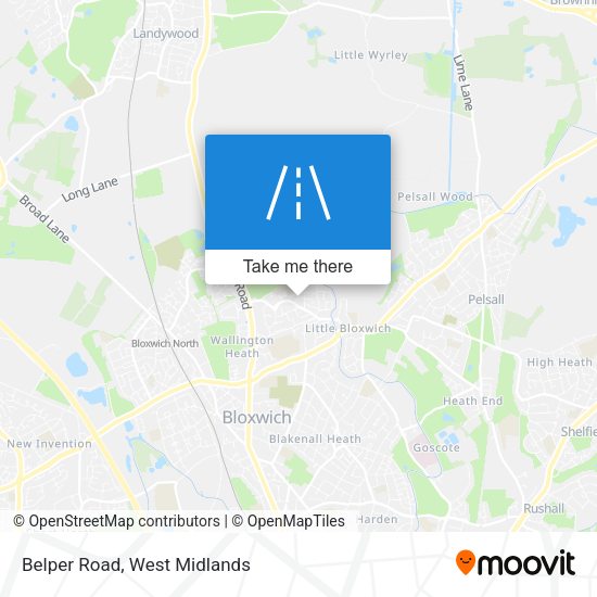 Belper Road map