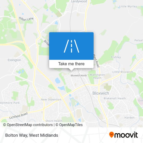 Bolton Way map