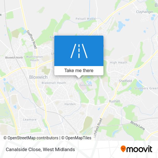 Canalside Close map