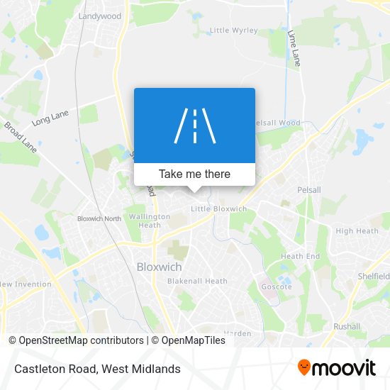 Castleton Road map