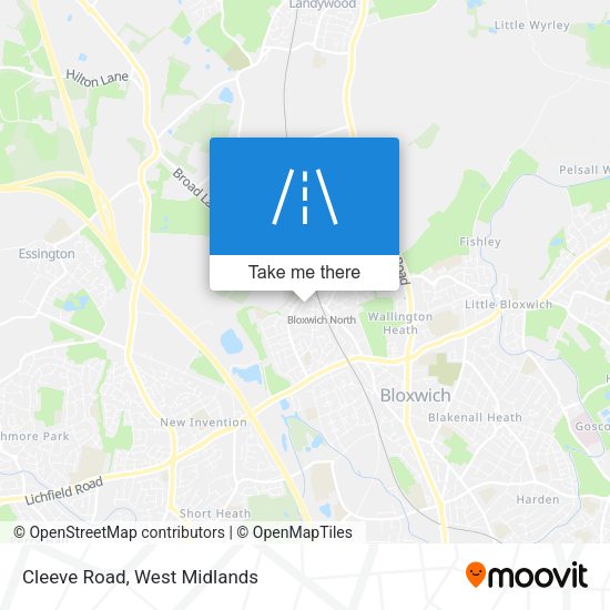 Cleeve Road map