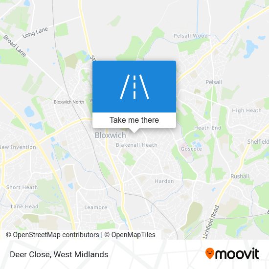 Deer Close map