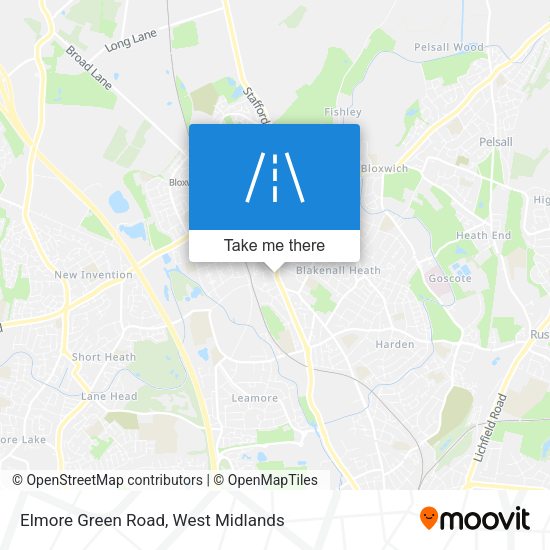 Elmore Green Road map