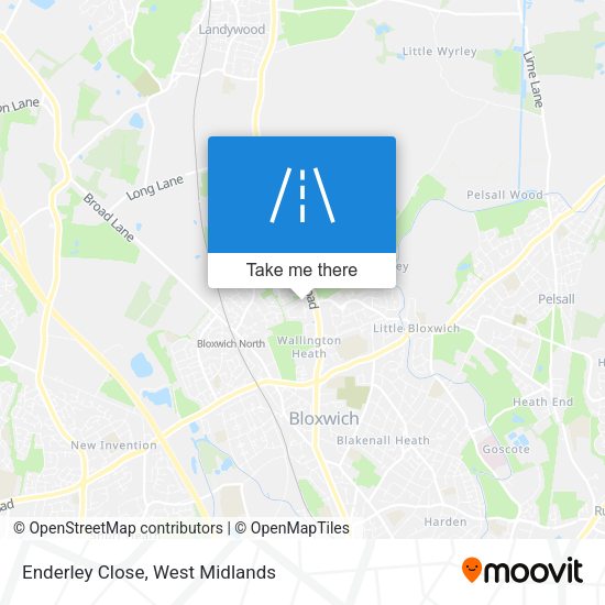 Enderley Close map