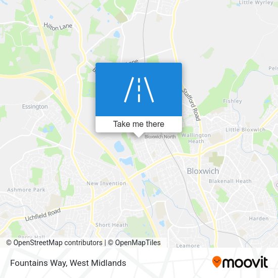 Fountains Way map