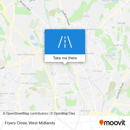 Fryers Close map