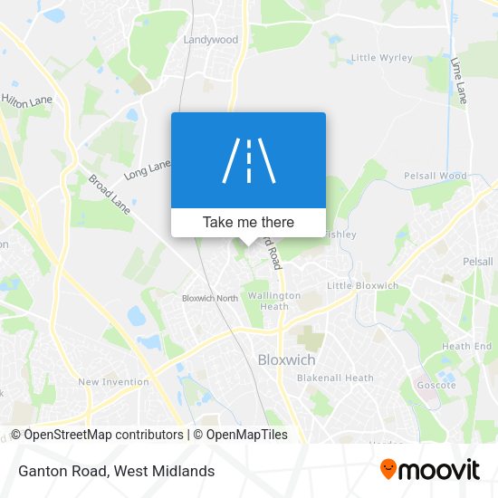 Ganton Road map