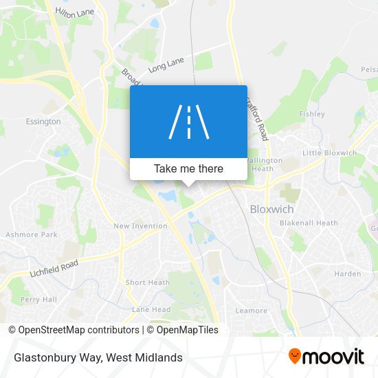 Glastonbury Way map