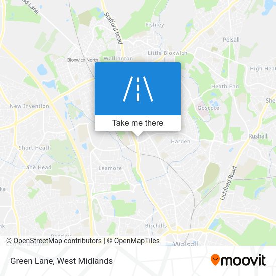 Green Lane map