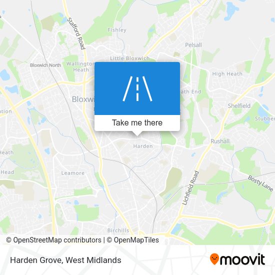 Harden Grove map