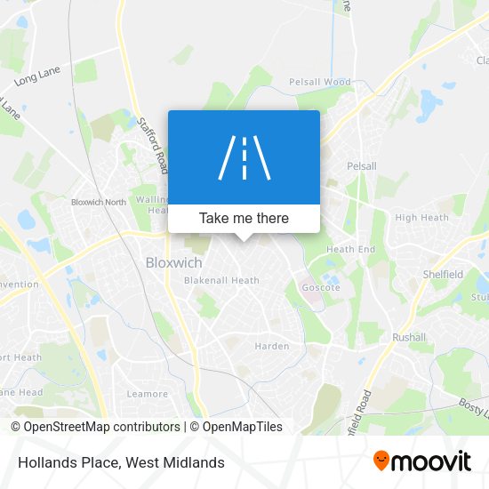 Hollands Place map