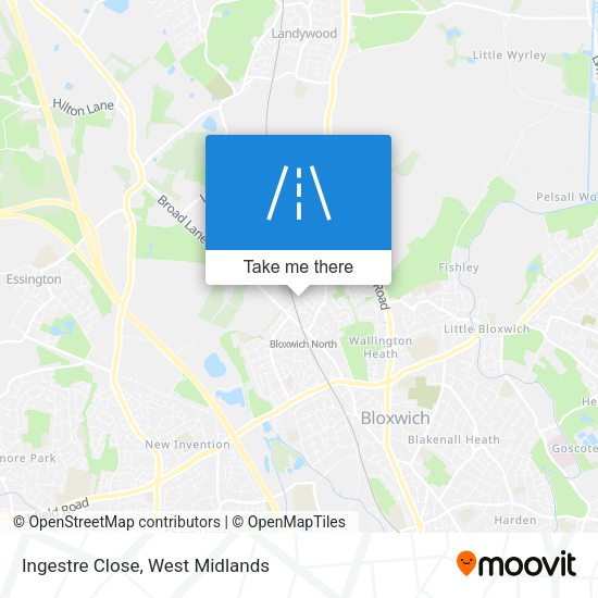 Ingestre Close map