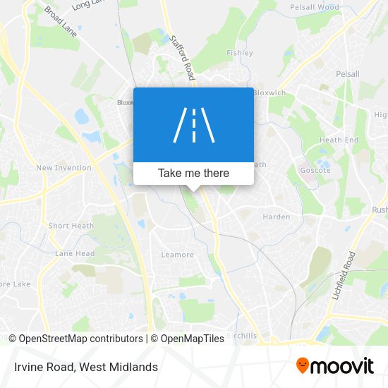 Irvine Road map