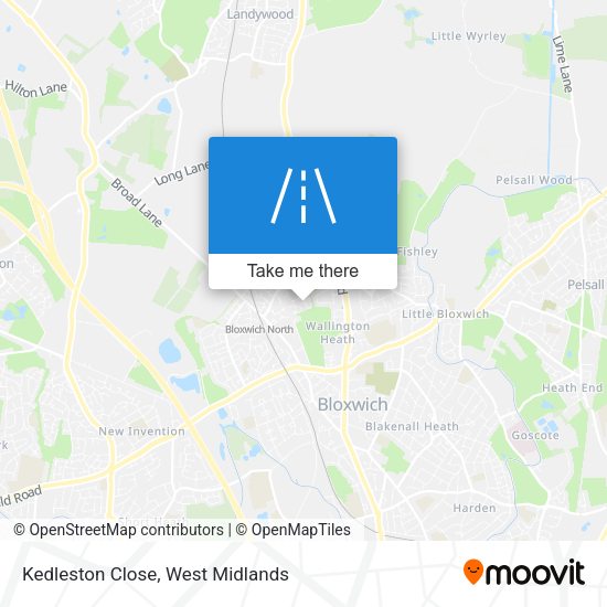 Kedleston Close map