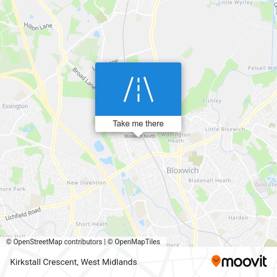 Kirkstall Crescent map