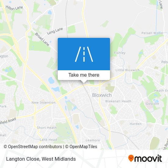 Langton Close map