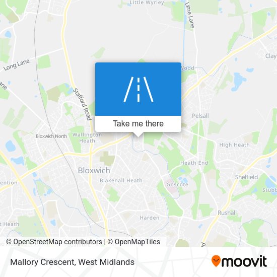 Mallory Crescent map