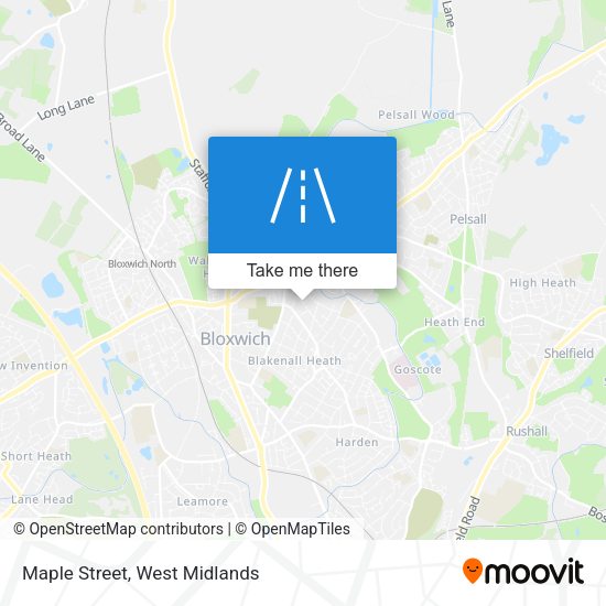 Maple Street map