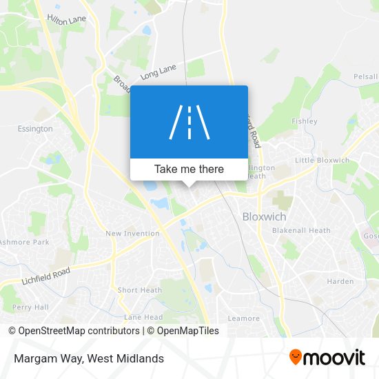 Margam Way map