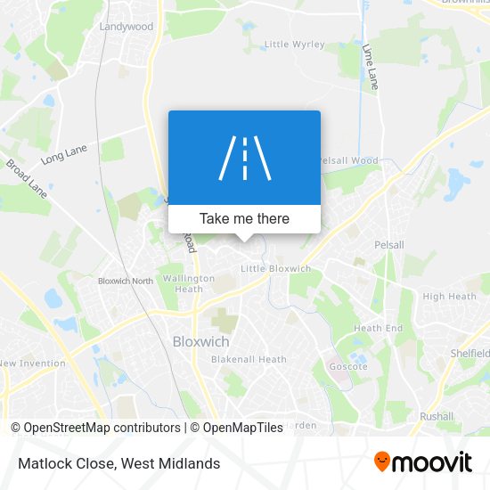 Matlock Close map