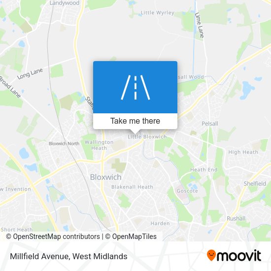 Millfield Avenue map