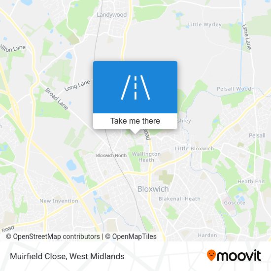 Muirfield Close map