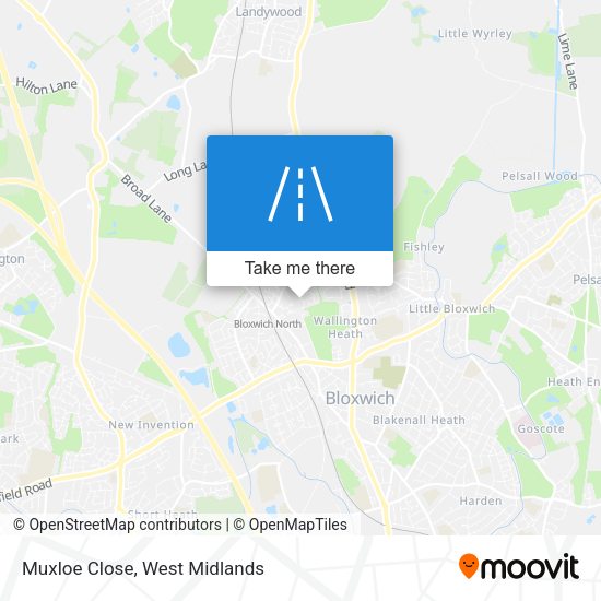 Muxloe Close map