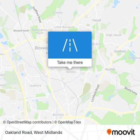 Oakland Road map
