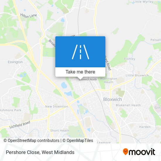 Pershore Close map