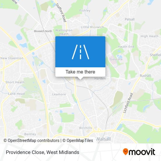 Providence Close map