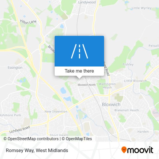 Romsey Way map
