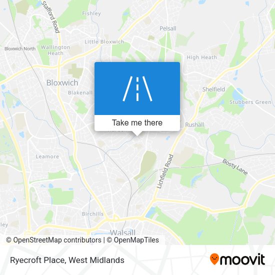 Ryecroft Place map