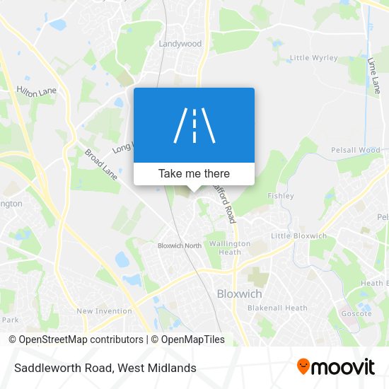 Saddleworth Road map
