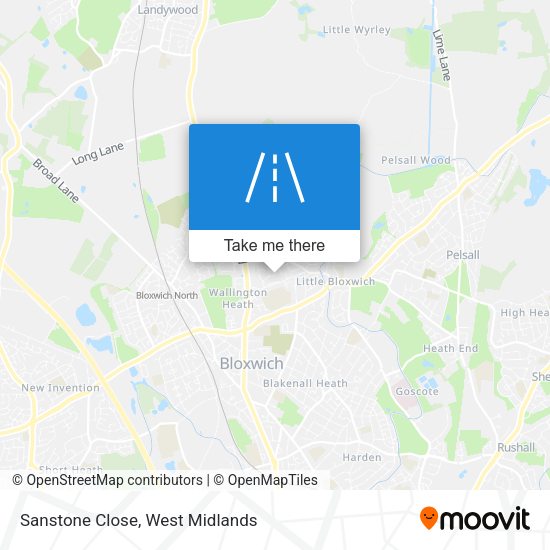 Sanstone Close map
