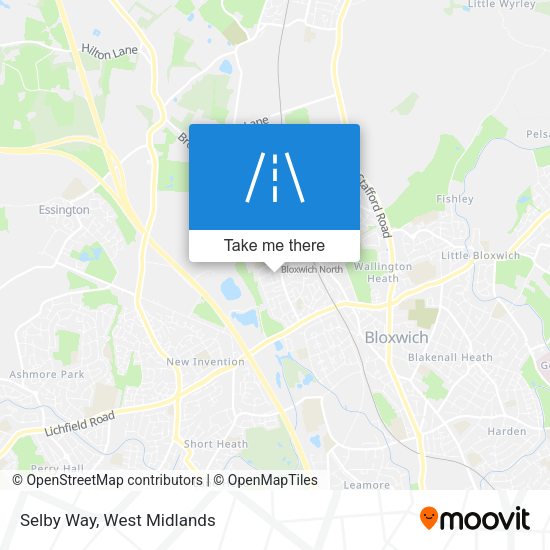Selby Way map