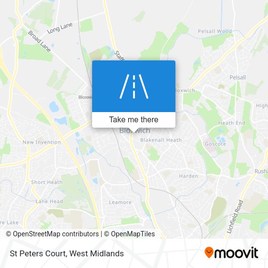 St Peters Court map