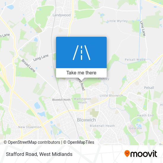 Stafford Road map