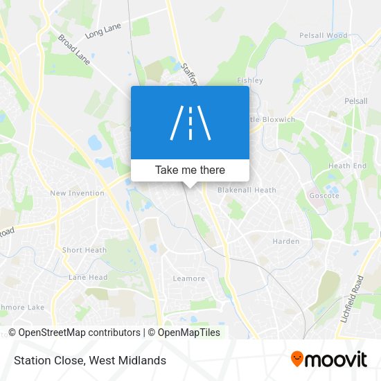 Station Close map