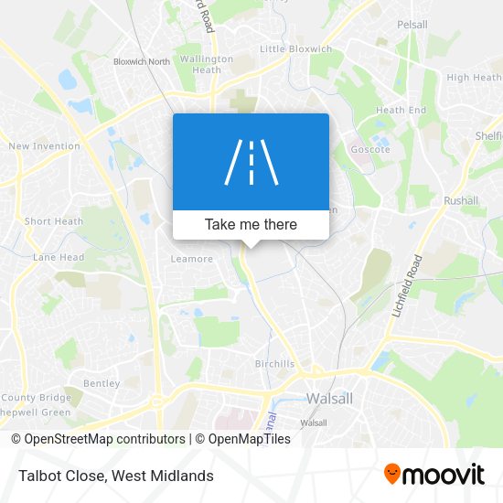 Talbot Close map