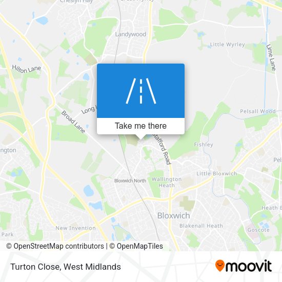 Turton Close map