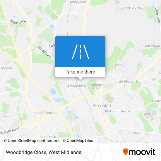 Woodbridge Close map