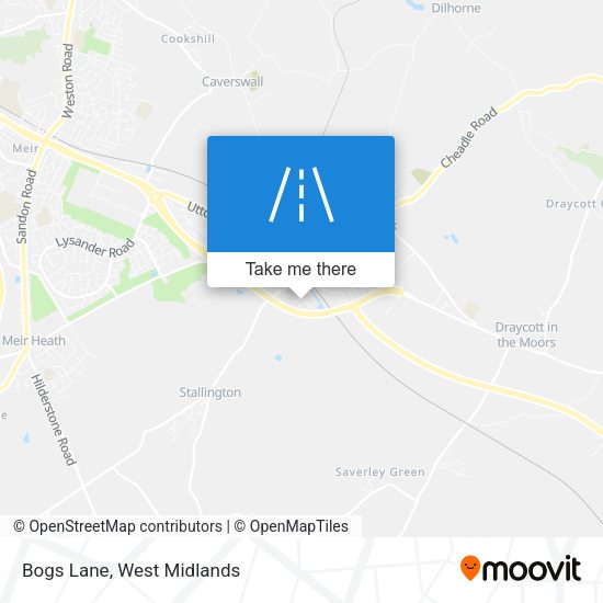 Bogs Lane map