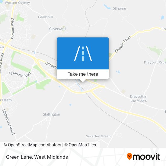 Green Lane map